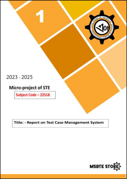 Report On Test Case Management System